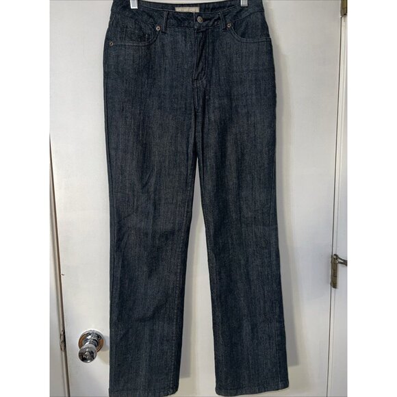 Coldwater Creek Women's  Jeans Size P6 Straight Legs Black - Picture 1 of 10